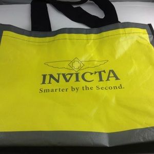 Invicta Watch Collectors Yellow Tote Hand Bag